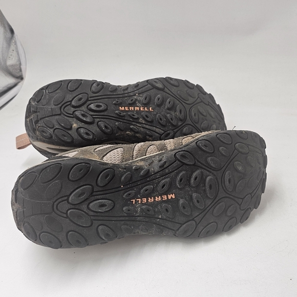 Merrell Depart Performance Hiking Shoes Dark Gull Grey Pink Trail Sneakers Sz 9 - Picture 12 of 12